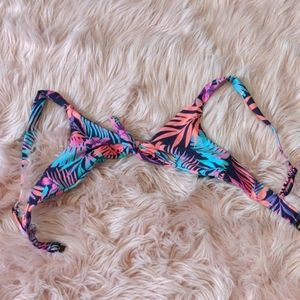 Blackbough tropical print top